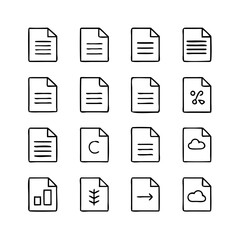 Document Icons Vector