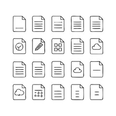 Document Icons Vector