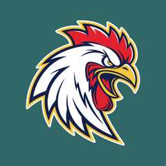 Eagle head mascot logo vector illustration