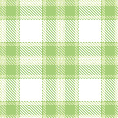 Modern Seamless Tartan in Neon Very Light Green tones Textile Design