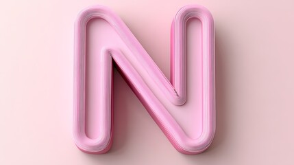 A close up photograph of the capital letter N