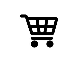 Shopping cart icon for online shopping and retail design. Line art shopping cart icon outline vector illustration 