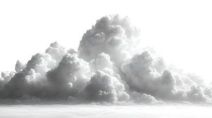 Fluffy Clouds in a Bright Sky