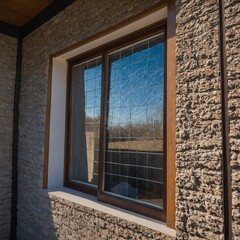 A flexible thermal reflective cover applied to windows, reducing heat entry and cooling indoor spaces.


