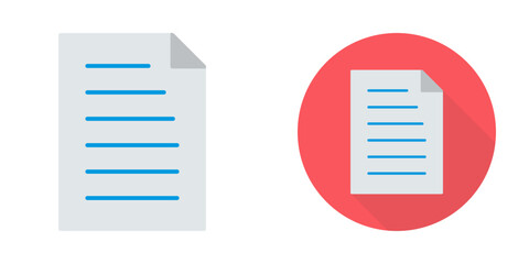 Fototapeta premium Unique Document Vector Icon