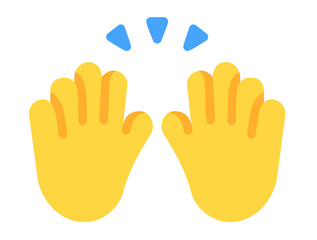 Obraz premium Raising Hands Emoji 