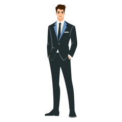 Business man Cartoon character illustration 
