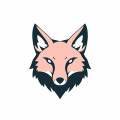 Fox logo. Fox head mascot logo vector illustration. Unique fox logo, fox illustration. 