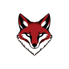 Obraz premium Fox logo. Fox head mascot logo vector illustration. Unique fox logo, fox illustration. 