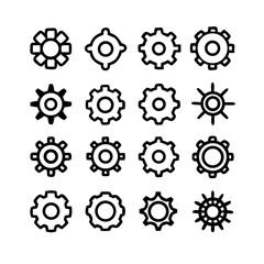 Gear Mechanism Icons