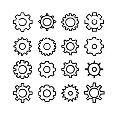 Gear Mechanism Icons