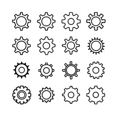 Gear Mechanism Icons