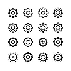 Gear Mechanism Icons