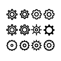 Gear Mechanism Icons