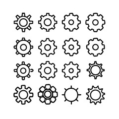 Gear Mechanism Icons