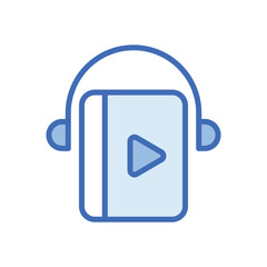 Obraz premium Audio Book Vector icon