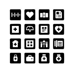 Hospital UI Icons Vector