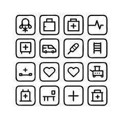 Hospital UI Icons Vector