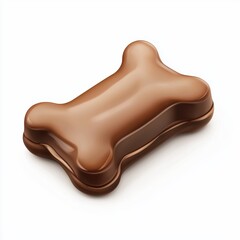 Dog chew treat pack with a modern look, isolated on white