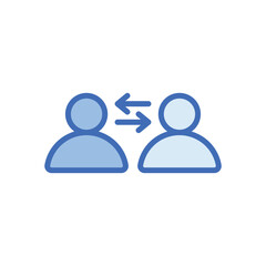 Two Way Communication Vector icon