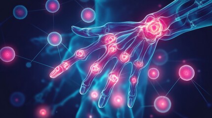 Discuss the link between chronic inflammation and diseases like arthritis and ways to reduce inflammation illustration