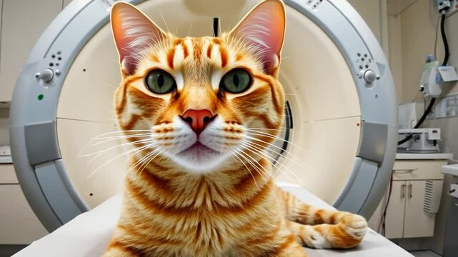 Cat in a CT scan.