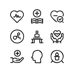 Mental Health Icons Vector