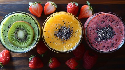 Vitamin boost Smoothies top view