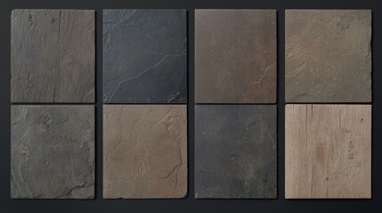 Rustic Stone and Wood Tiles Showcase for Interior Design Inspiration