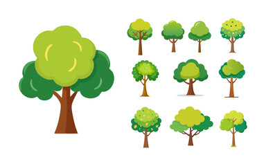 Fototapeta premium Versatile Tree Illustration Vector Pack