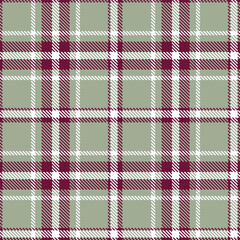 Modern Seamless Tartan in Muted Merlot tones Textile Design