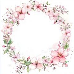 Fototapeta premium cherry blossom frame