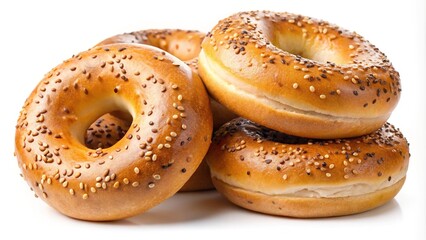 Delicious Sesame Seed Bagels Ready to Eat for Breakfast Brunch or Snack