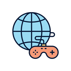 Online gameOnline game Vector icon