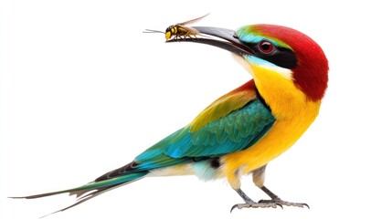 Fototapeta premium Colorful bird profile view