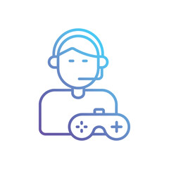 Gamer Vector icon