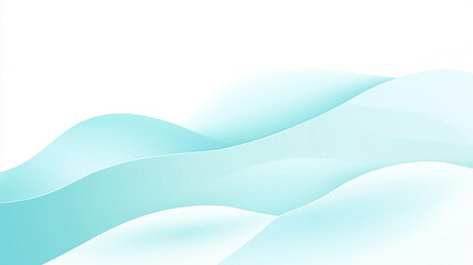 Obraz premium Minimalist Aqua Blue Abstract Wave Background