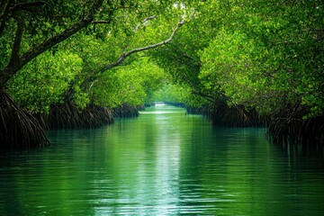 Mangrove forest in the Caribbean