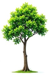 Obraz premium Thick and sturdy branch isolated on white surface, isolated, strong