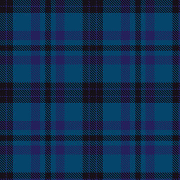 Modern Warm Almost Black Seamless Tartan Textile Design Variant 1247
