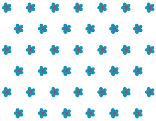 Seamless pattern with flowers. Simple vector background with cute flowers on light field. Abstract origami flowers, hand drawn. Summer print is suitable for textile, clothing, paper, fabric eps 10