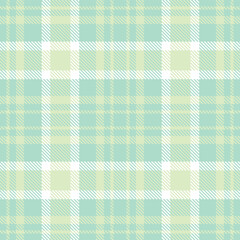 Neon Pale Aqua and Rich Eggshell Seamless Tartan Textile Design