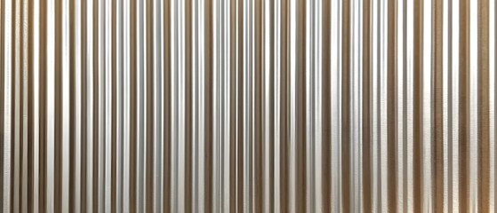 Obraz premium Abstract Silver and Brown Corrugated Metal Texture Background