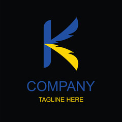 Obraz premium later k company logo