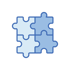 Fototapeta premium Puzzle Vector icon