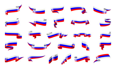 Russia Flag Ribbon Set 
