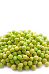 Fresh Green Peas Isolated on white Background