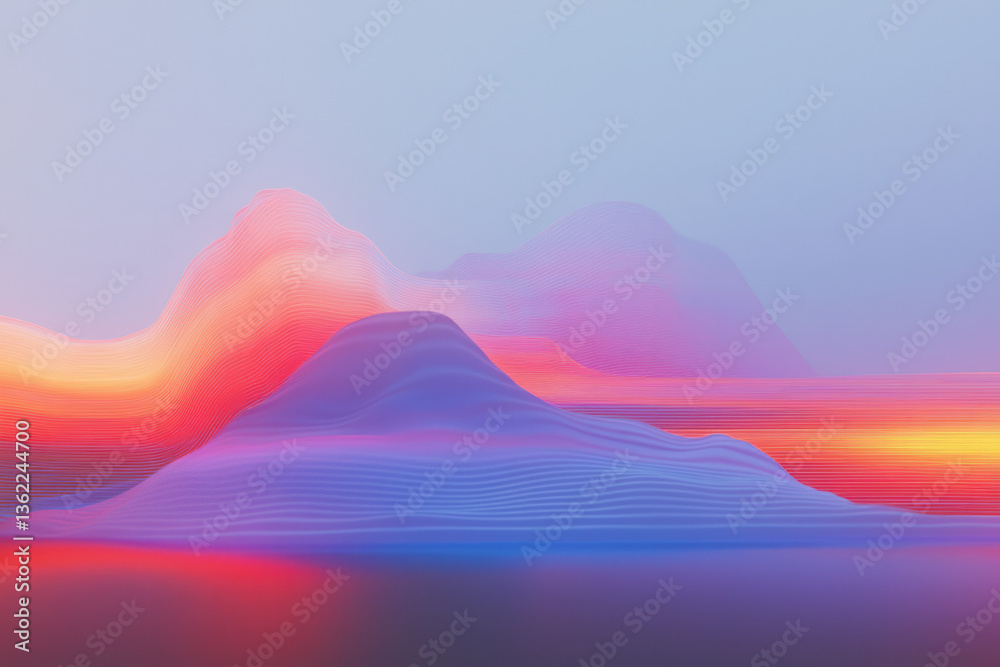 Aufkleber A sophisticated layered visual where crisp reality gradually shifts into abstract blurred pixels