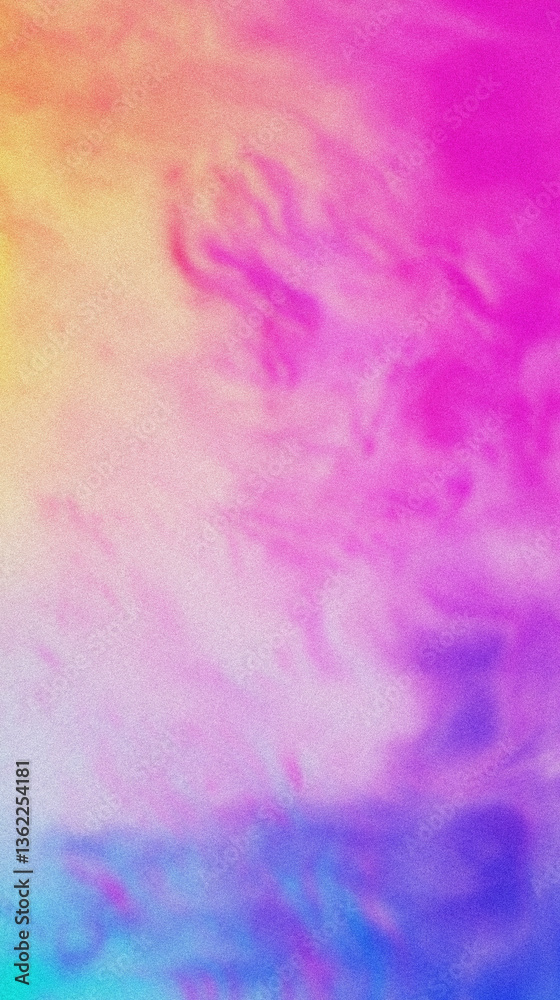 Poster grainy gradient creating a colorful textured background