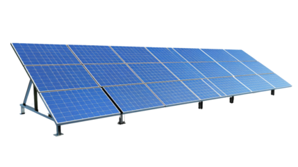 Solar Panel Array: Capturing the future of sustainable energy with a detailed shot of a solar panel array.